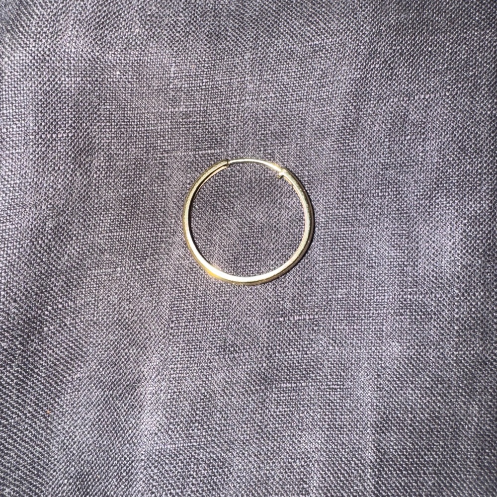 14k Gold Elegant Hoop Earring